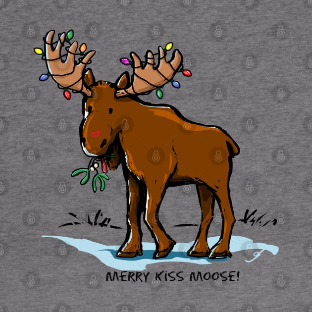 Merry Kiss Moose! by ElephantShoe